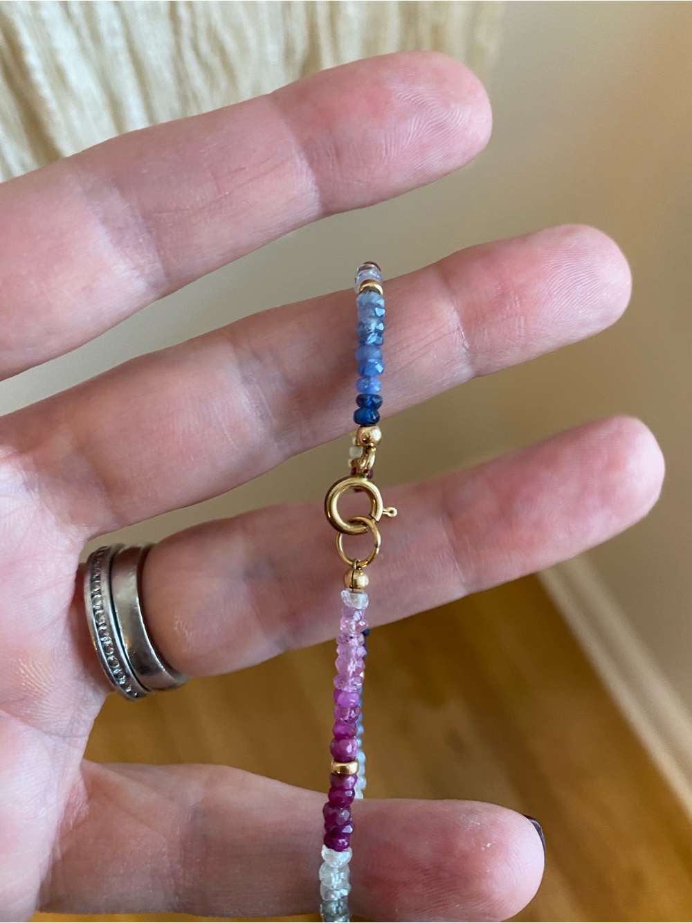 Mickey Lynn Rainbow Sapphire Charis Bracelet - Medium size - Picture 3 of 7